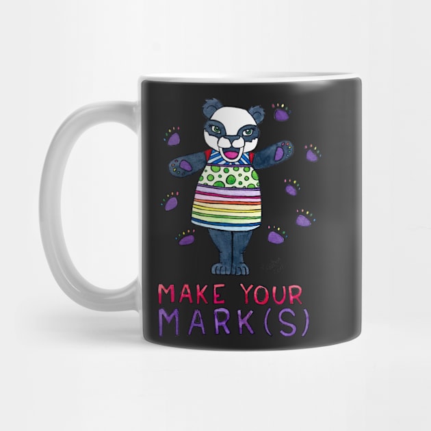 Make Your Mark(s) - Animals of Inspiration Panda Illustration by mellierosetest